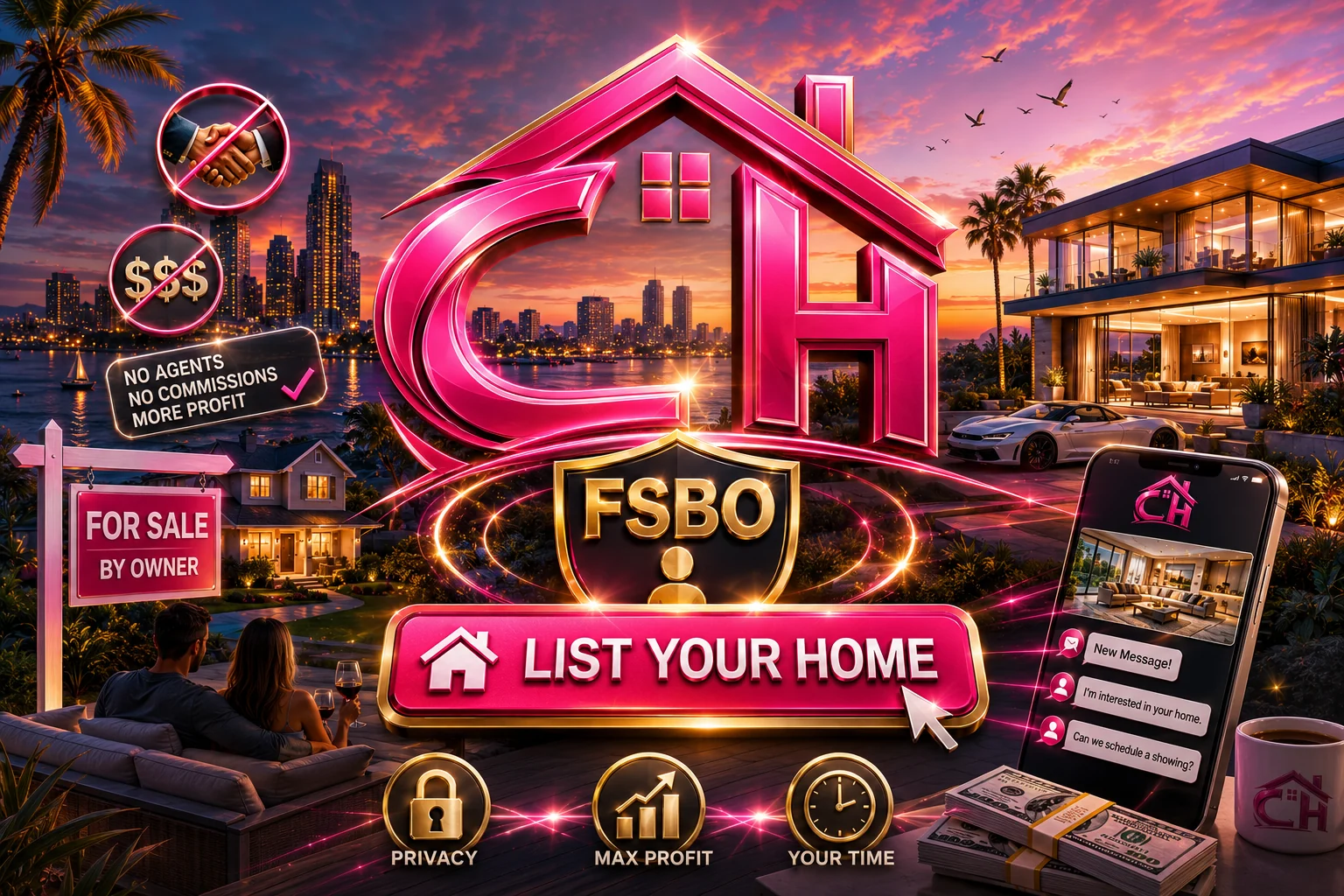Homeowners and FSBO sellers list homes on Military San Diego
